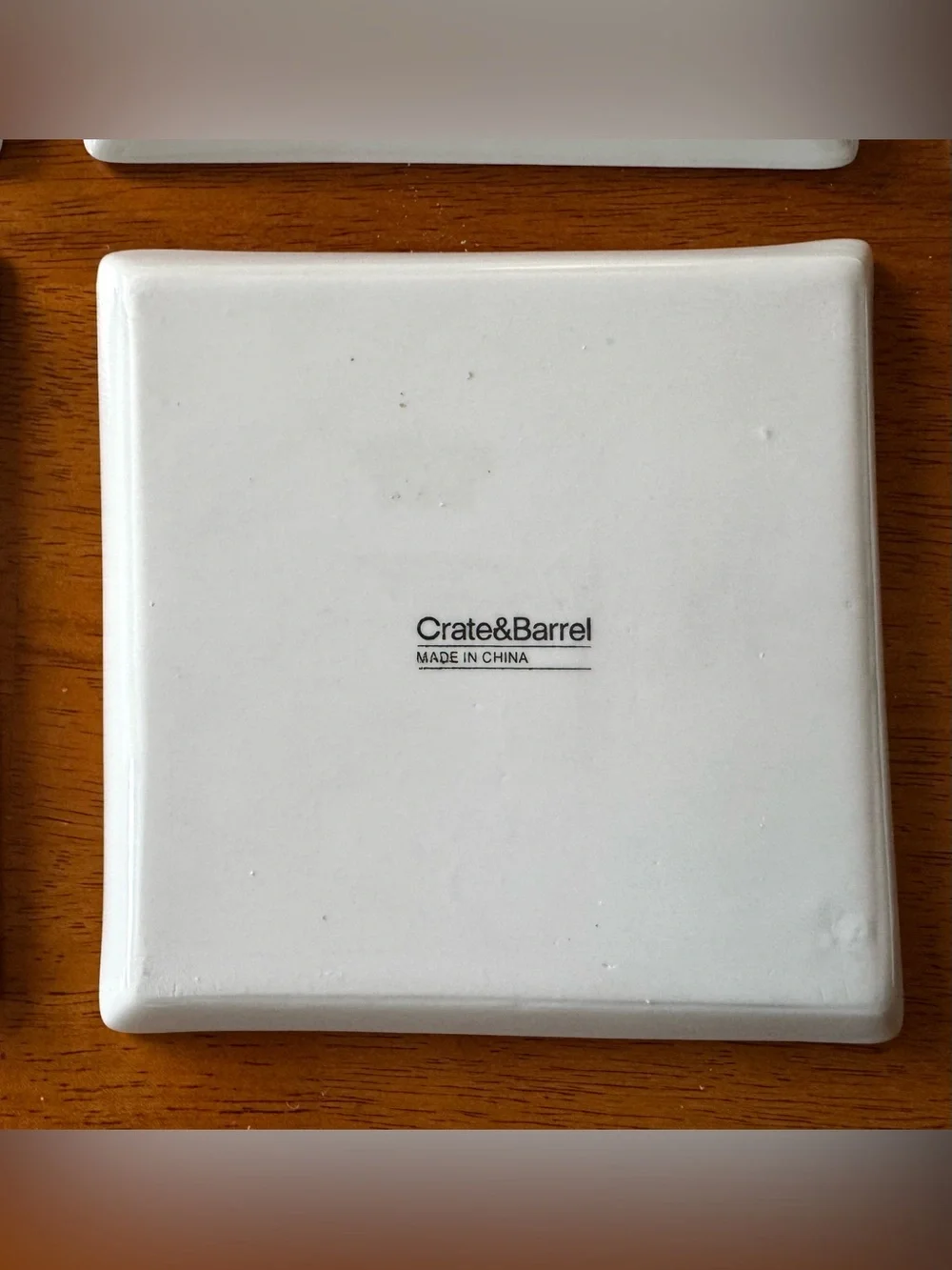 Good used condition Crate and Barrel holiday serving platter and plates